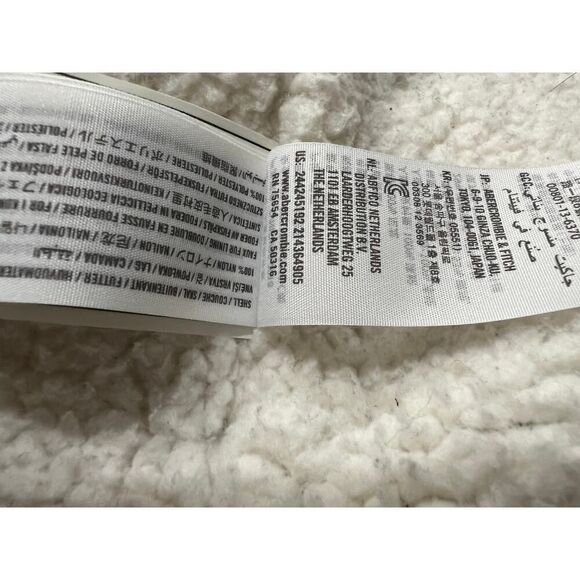 ABERCROMBIE & FITCH KIDS PUFFER JACKET WITH HOODIE SIZE 13/14 - Picture 7 of 7